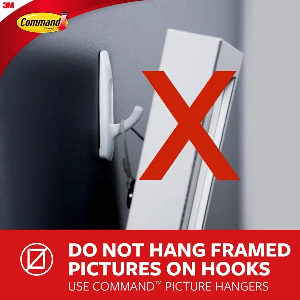 Command Key Rail, Holds up to 2 lb, 8-inch Rail with 4 Key Hooks and 6 Command Strips, Quartz, Removable Key Hooks for Entryway or Hallway, Hang Keys, Hats, Dog Leashes, and Accessories - Image 7