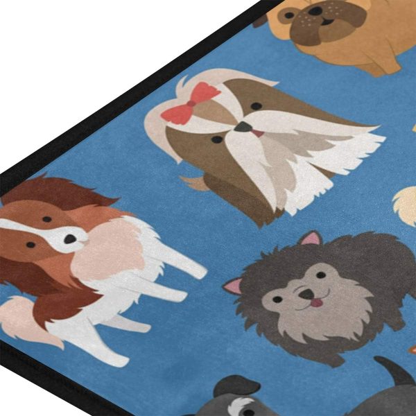 Cute Dog Funny Animal Kitchen Floor Rugs Mats 39 x 20 Inches, Anti-Fatigue Comfort Standing Mat Washable Soft Cushioned Mat for Indoor Outdoor Home Office Use - Image 3