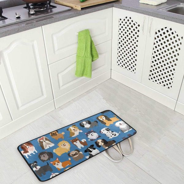 Cute Dog Funny Animal Kitchen Floor Rugs Mats 39 x 20 Inches, Anti-Fatigue Comfort Standing Mat Washable Soft Cushioned Mat for Indoor Outdoor Home Office Use - Image 5