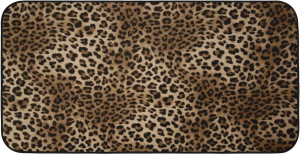 Kitchen Rugs Animal Print Anti Fatigue Non Slip Floor Mat, Leopard Print Kitchen Mats Standing Mats Bath Rug Runner Doormats Farmhouse Carpet for Home Indoor Outdoor 39" X 20"